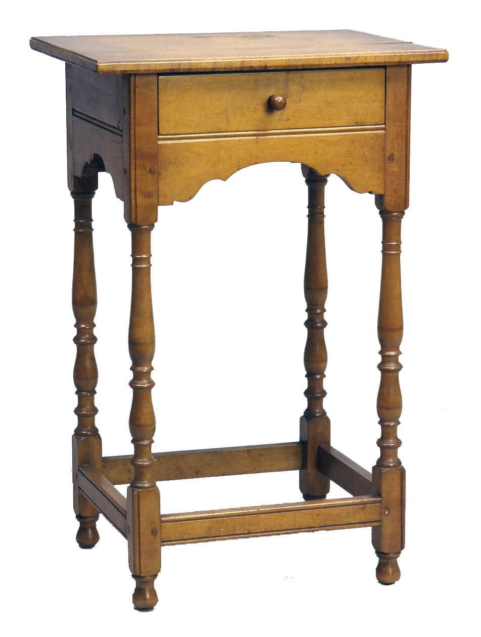 Bedside table with single drawer. (ec074f7c-048f-45cf-a4c1-732ad09966b0)