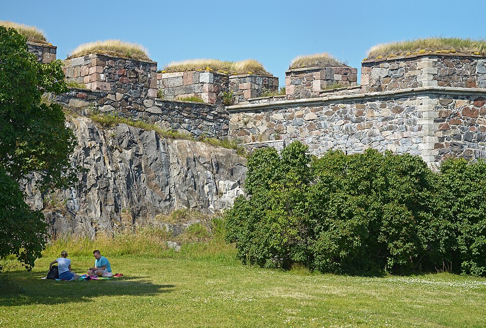 Picnic in Suomenlinna. Helsinki, Finland