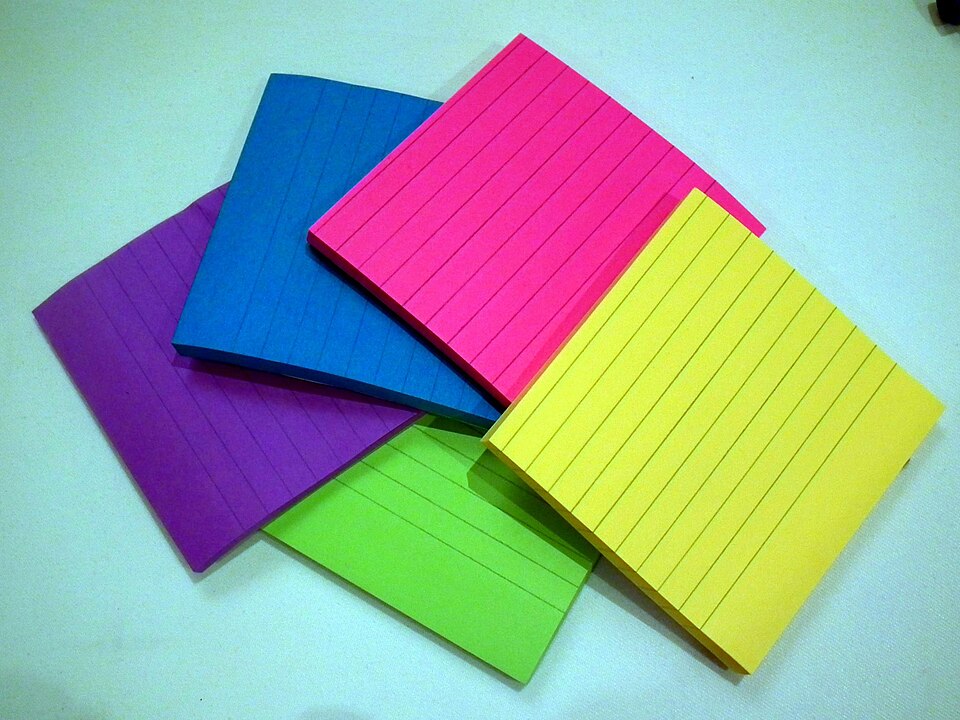 Sticky Notes in different colors