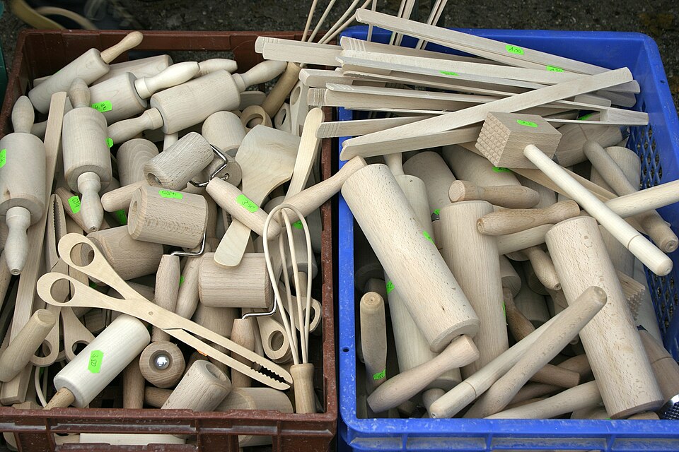 - Wooden kitchen utensils -