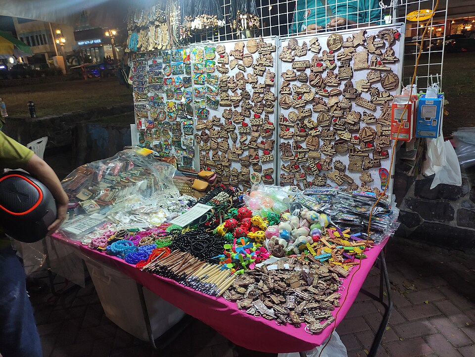 Vibrant Souvenir Market Stall