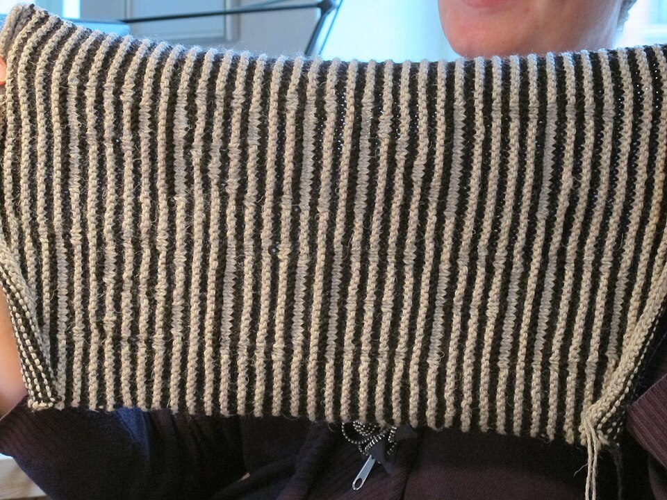 Shadow knitting 1