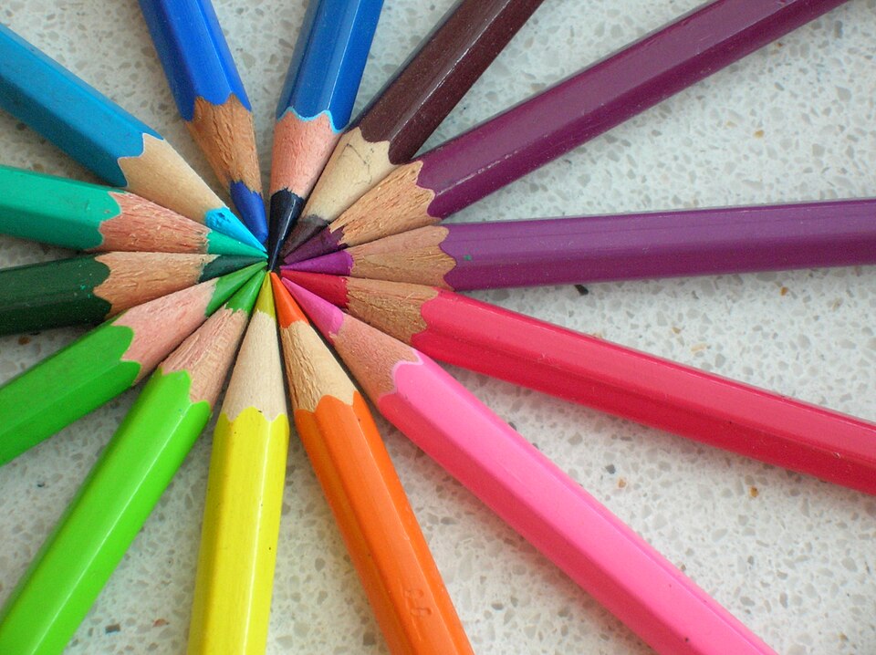 Colored pencils chevre