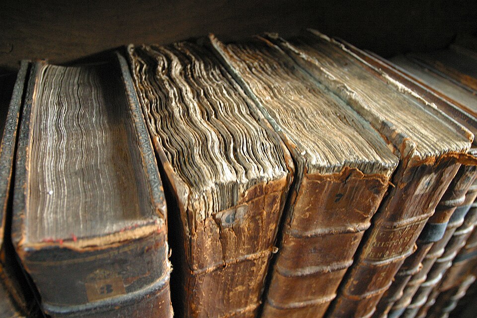 Old book bindings