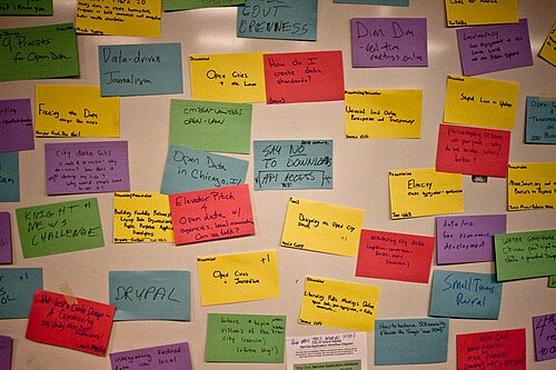 CityCamp Idea Board with sticky notes 4297872645 o