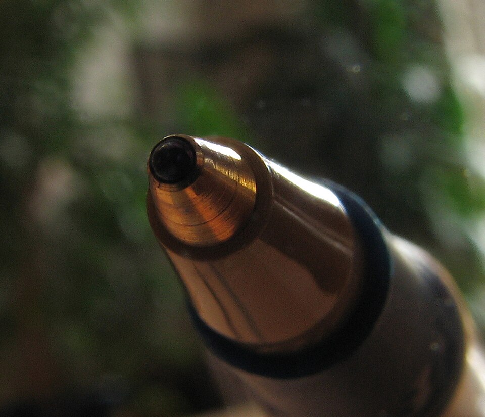 Ballpoint pen close-up