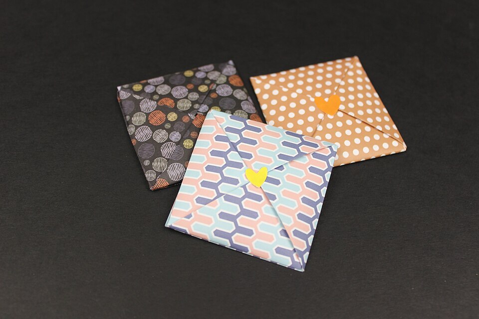 Sobres de papiroflexia origami