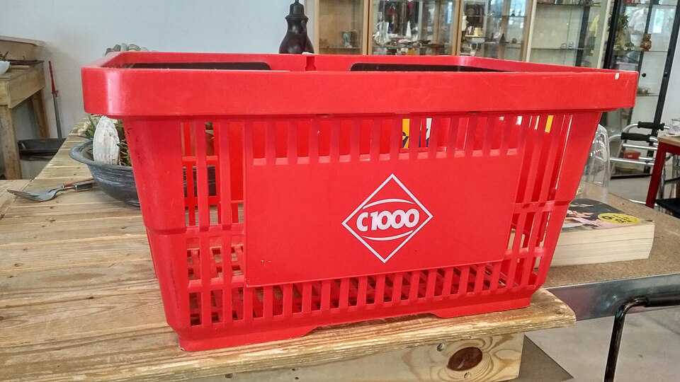 C1000 shopping basket, Kringloop Winschoten (2018)