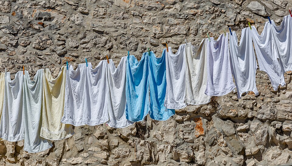 Drying laundry, Umag, Istria, Croatia