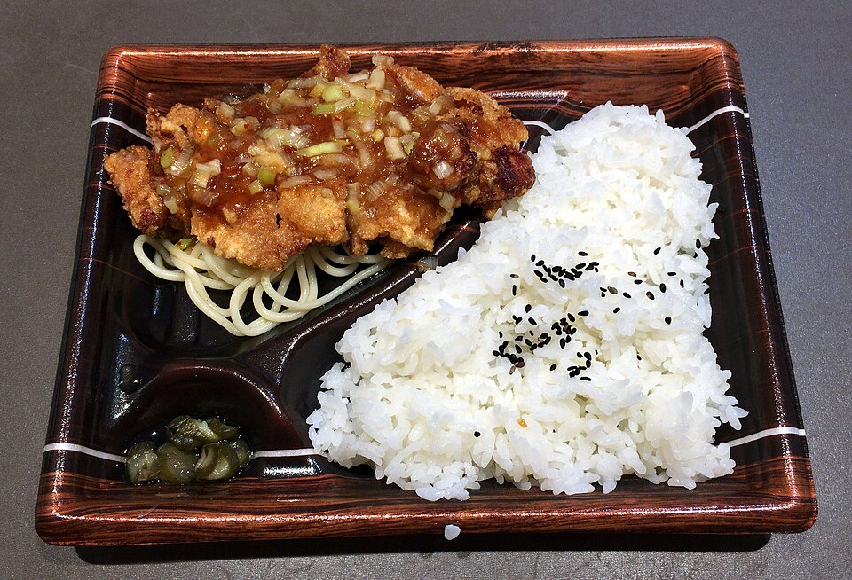 Youlinji with leek lunch box of Origin Bento