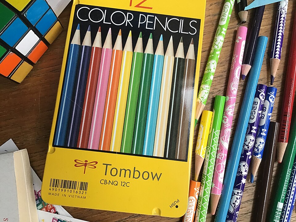Pencil case with pencils